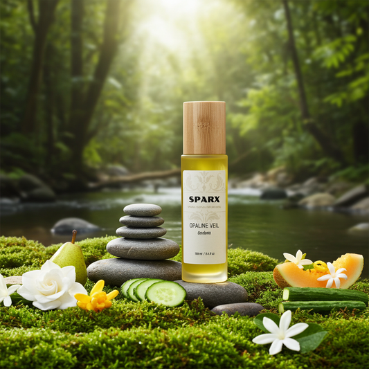 OPALINE VEIL (GARDENIA) Perfume Oil (EDP) for hair and skin with Organic Jojoba Oil Base