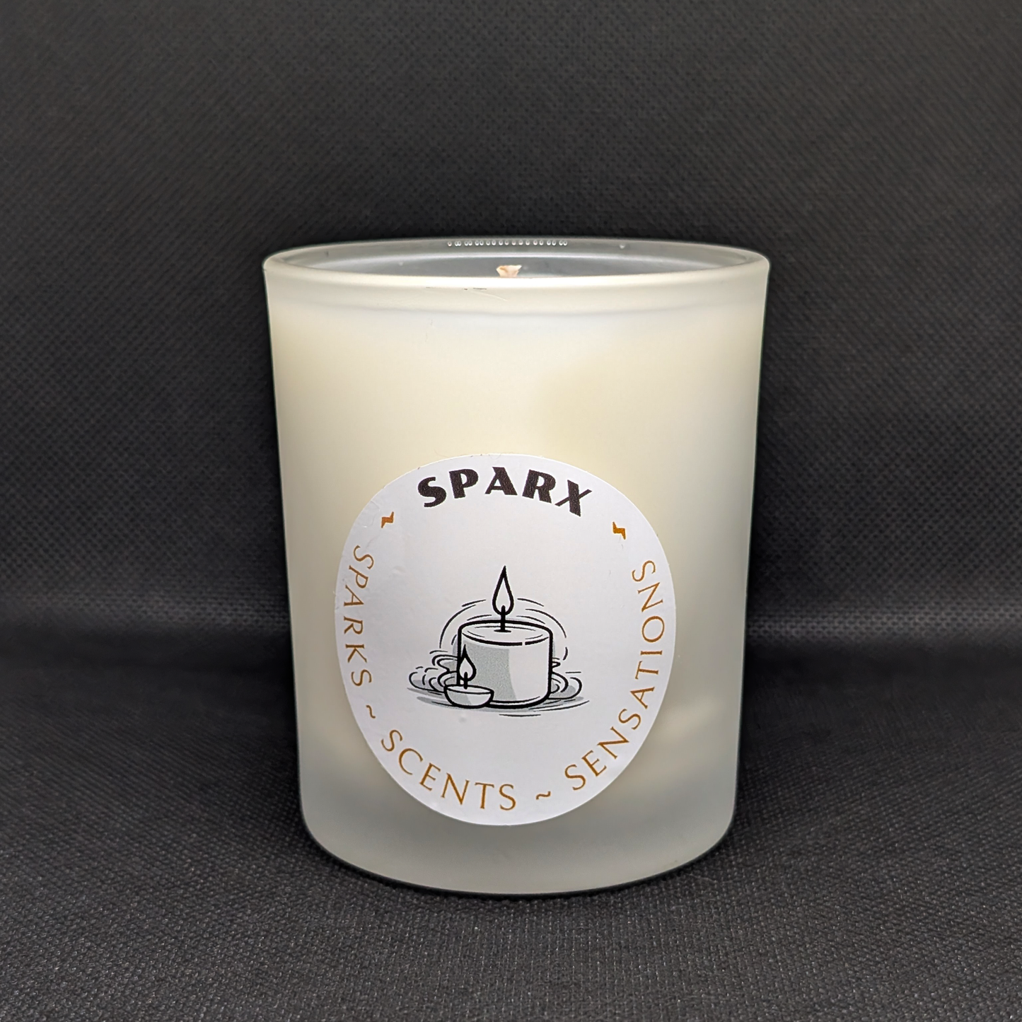 OPALINE VEIL (GARDENIA) Scented Soy Candle in Frosted Glass