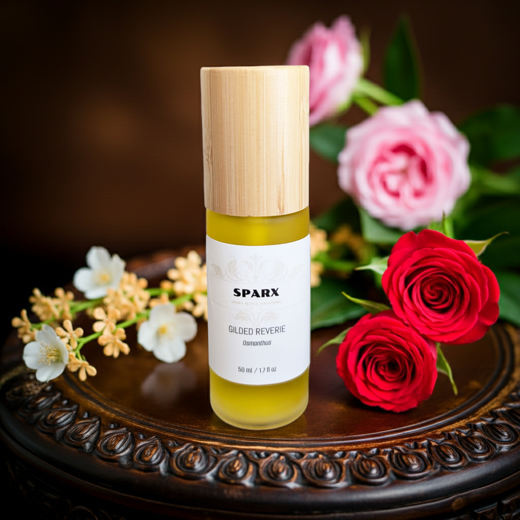GILDED REVERIE (OSMANTHUS) Perfume Oil (EDP) for hair and skin with Organic Jojoba Oil Base