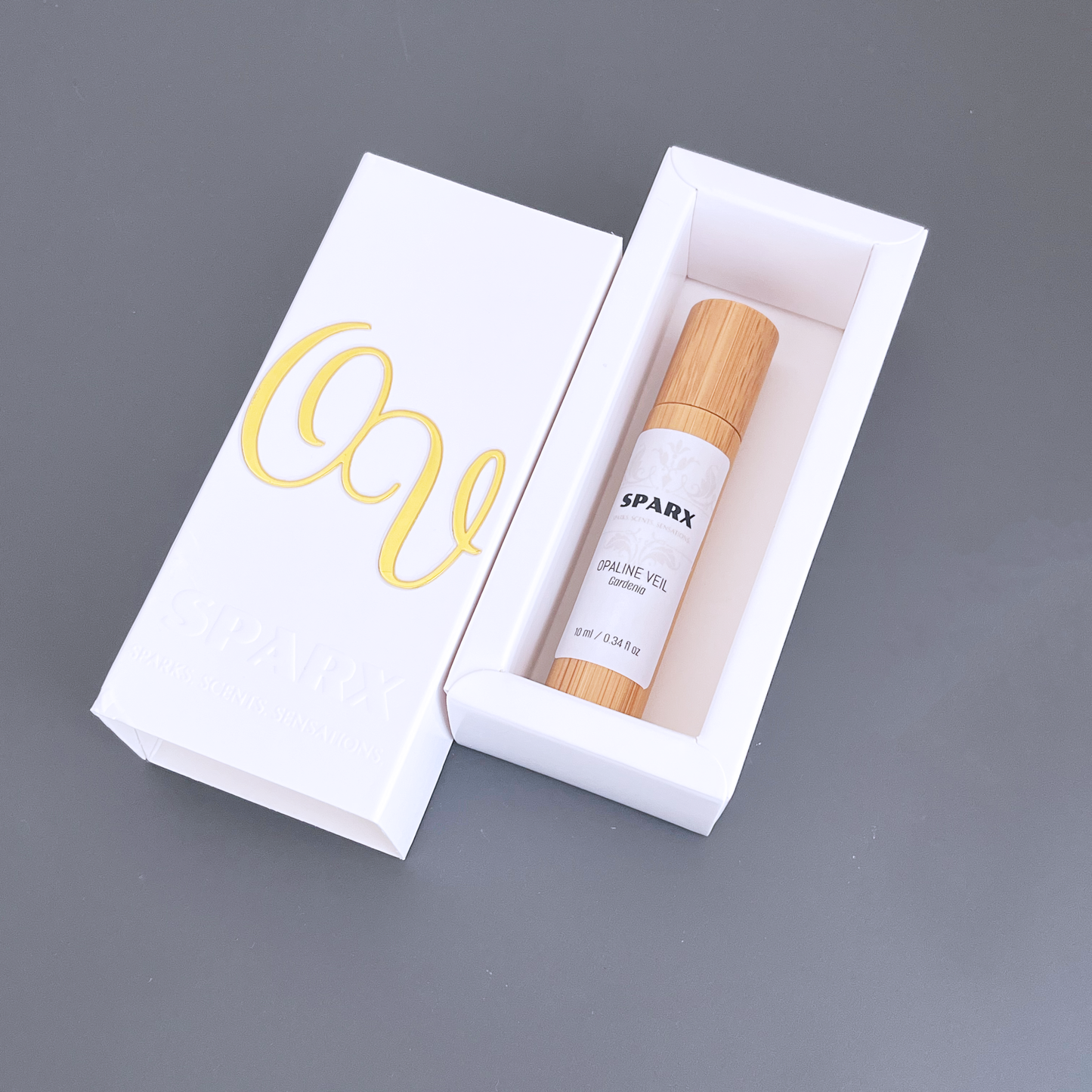 OPALINE VEIL (GARDENIA) Perfume Oil (EDP) for hair and skin with Organic Jojoba Oil Base