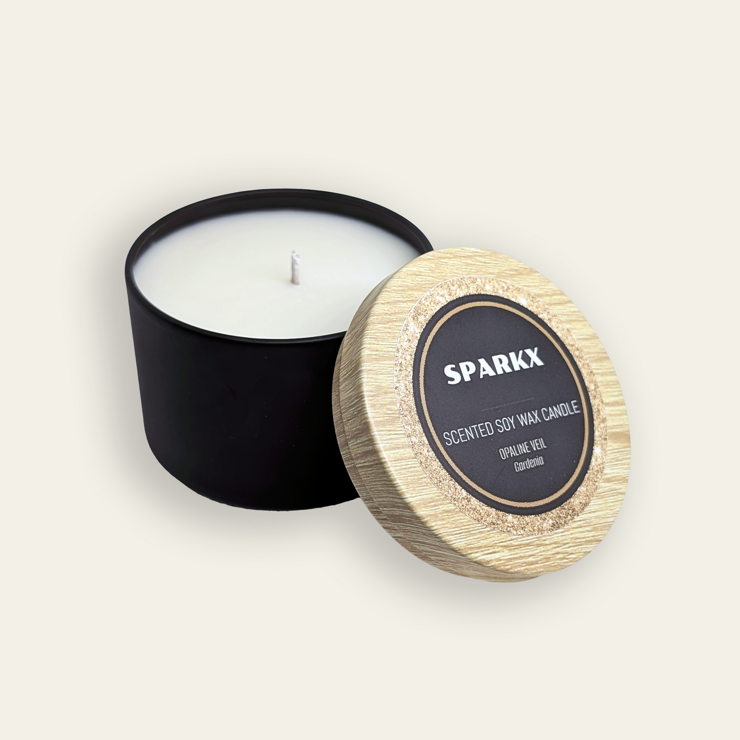 OPALINE VEIL (GARDENIA) Scented Soy Candle in Tin