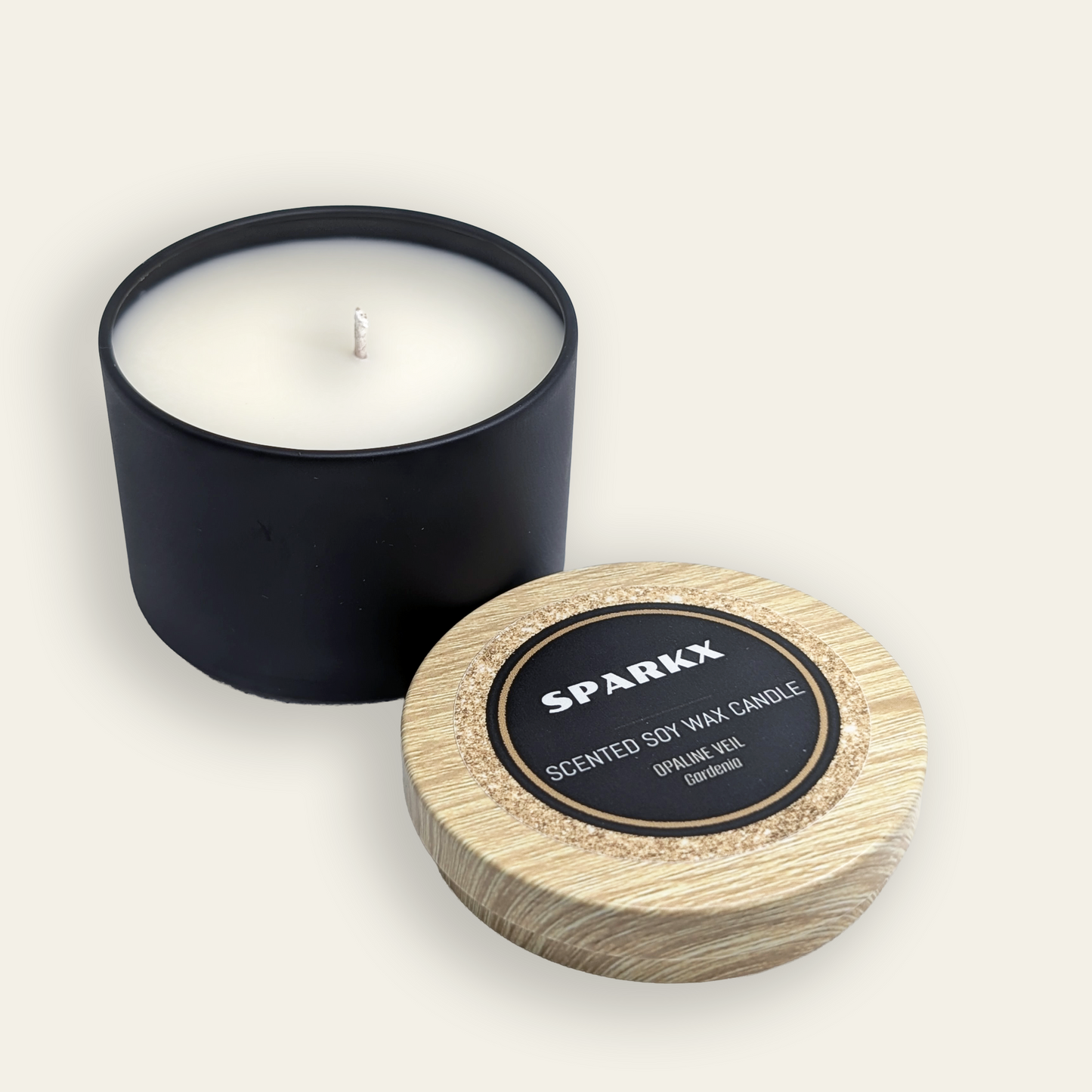 OPALINE VEIL (GARDENIA) Scented Soy Candle in Tin