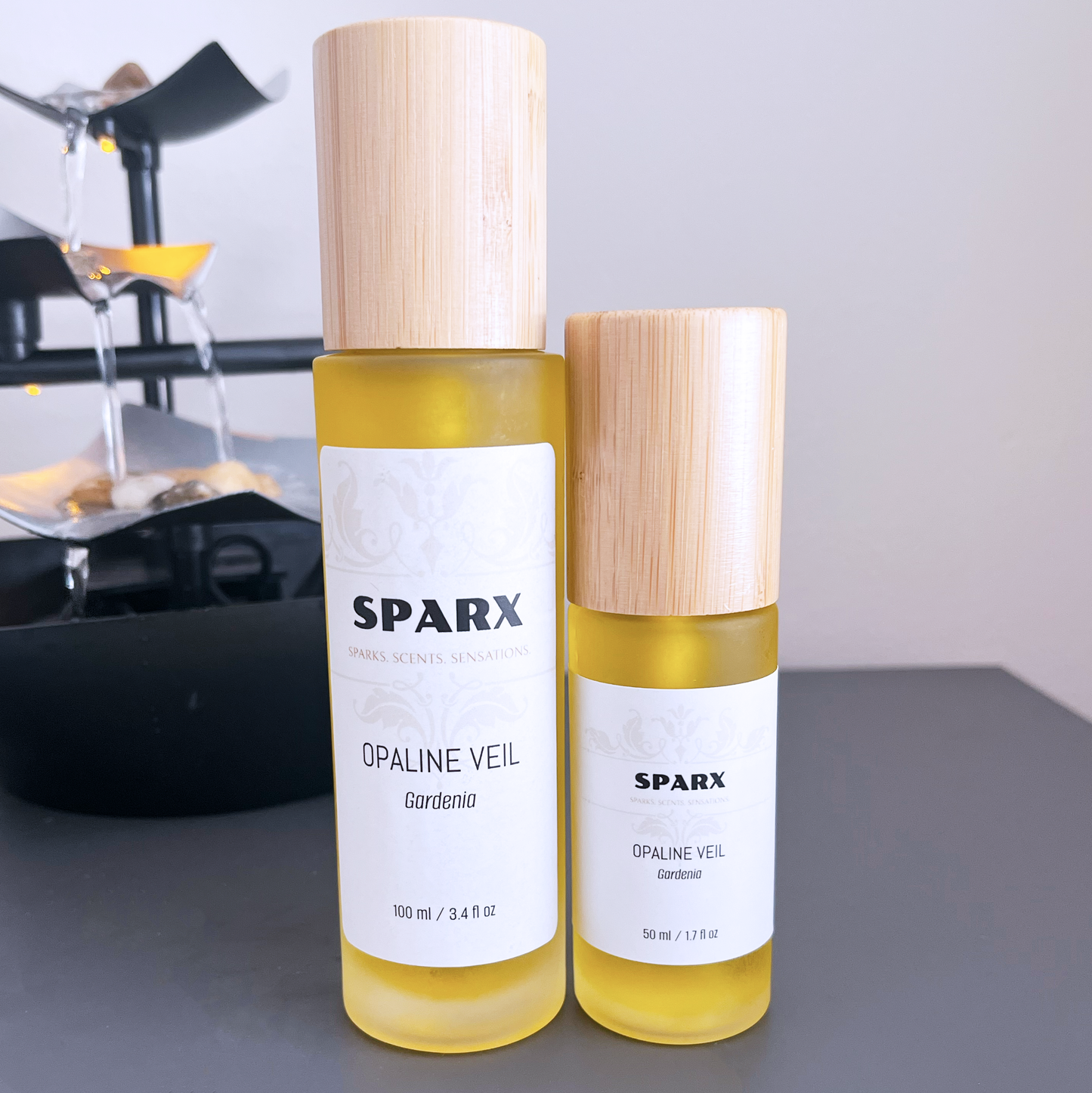 OPALINE VEIL (GARDENIA) Perfume Oil (EDP) for hair and skin with Organic Jojoba Oil Base