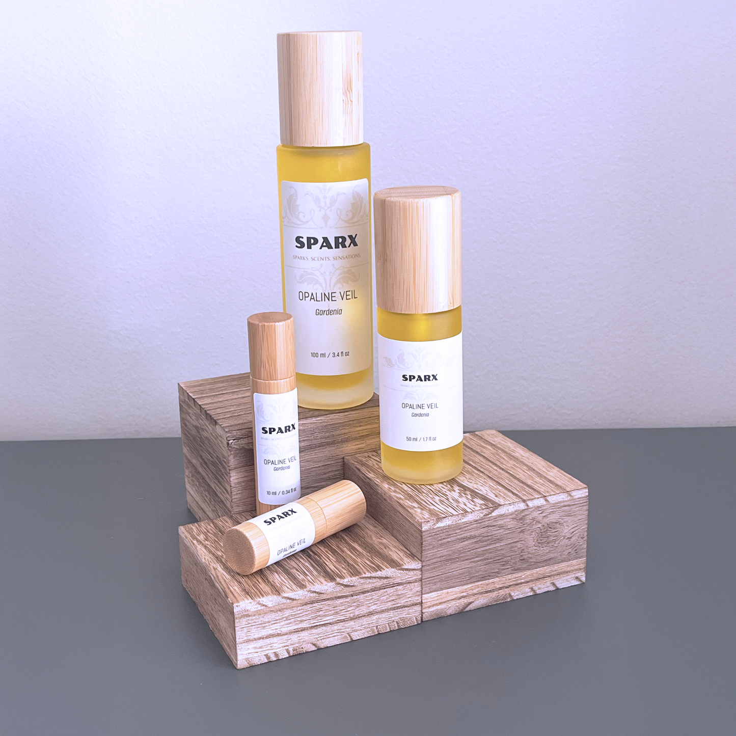 OPALINE VEIL (GARDENIA) Perfume Oil (EDP) for hair and skin with Organic Jojoba Oil Base