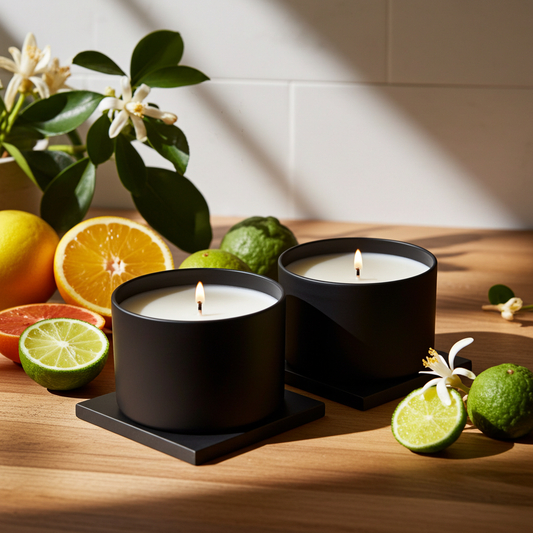 Curated Candle Set with two Scented Soy Candles in Tin - SPARX DUET SET
