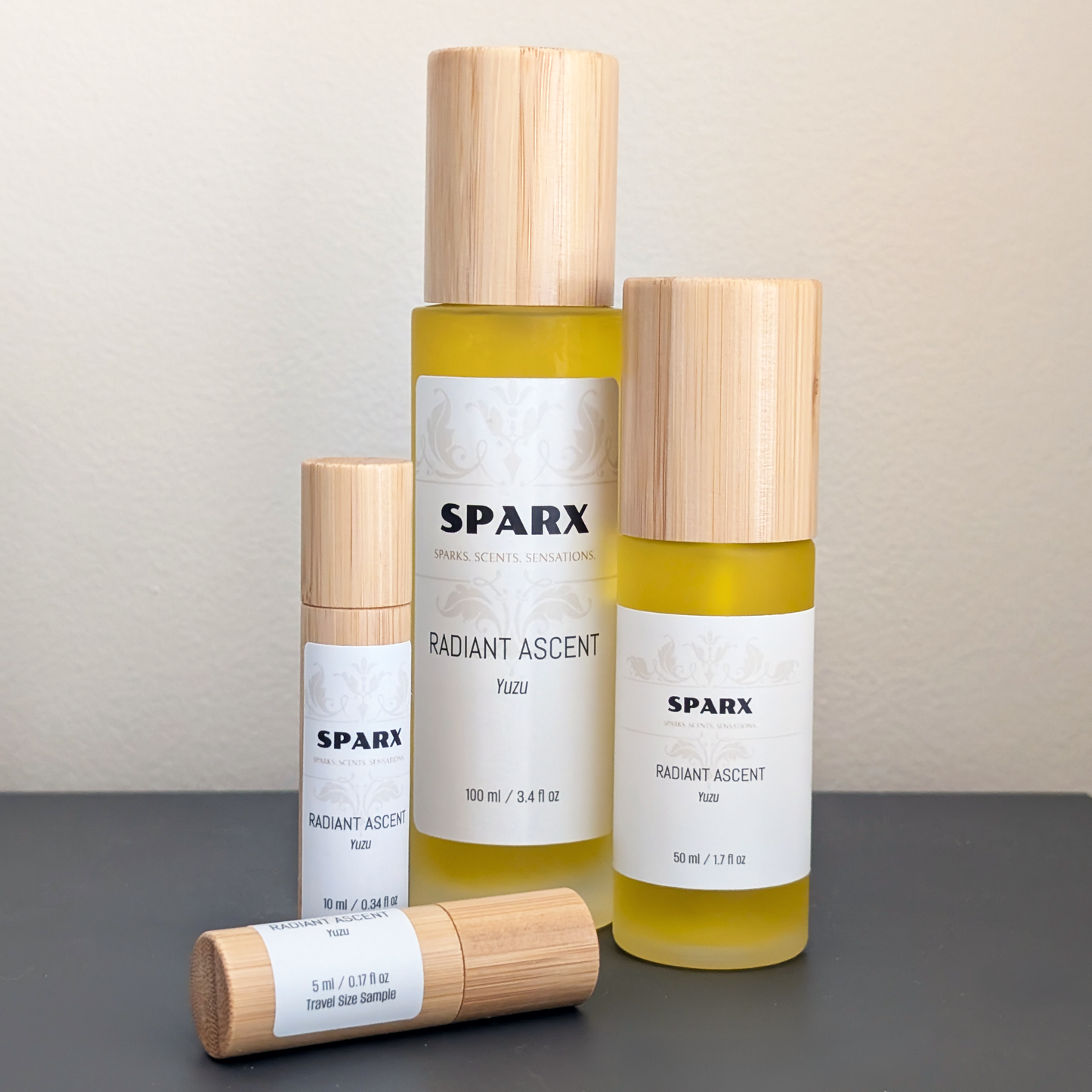 RADIANT ASCENT (YUZU) Perfume Oil (EDP) for hair and skin with Organic Jojoba Oil Base
