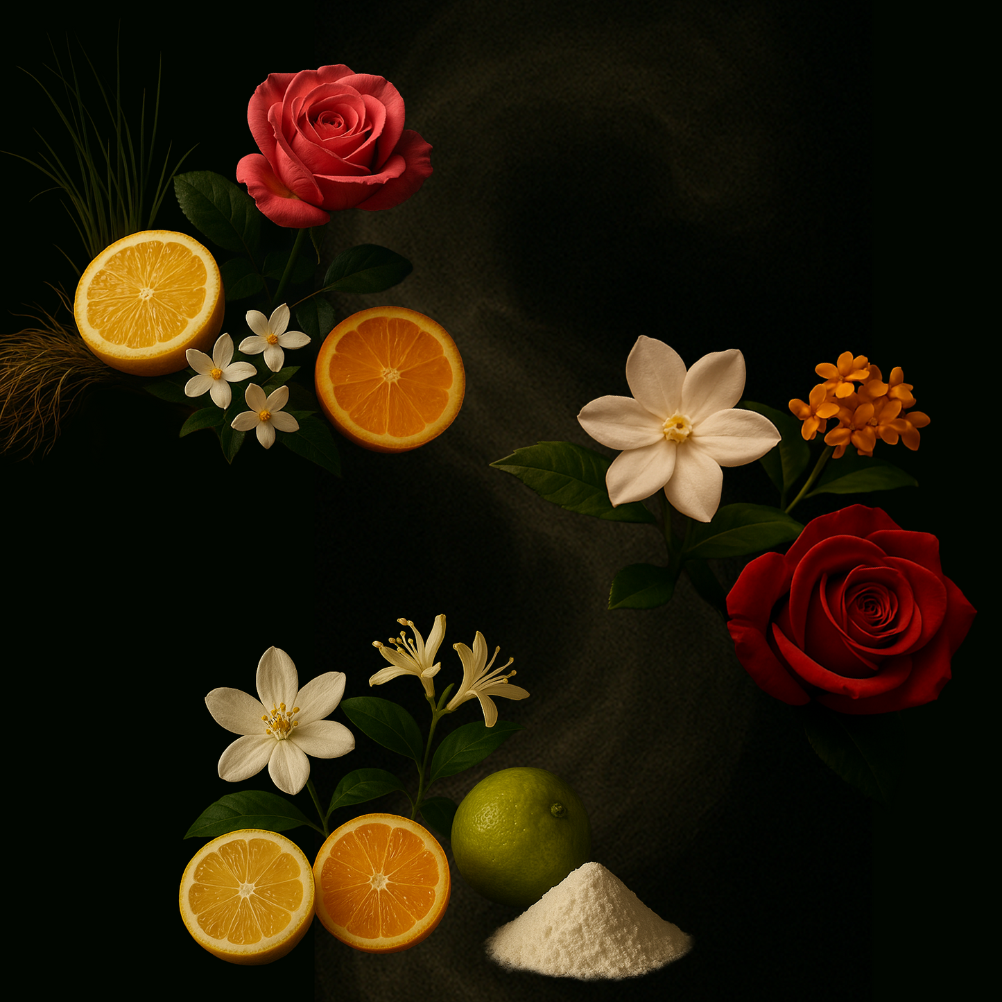 Gift-able Candle Set with three Scented Soy Candles in Frosted Glass | SPARX SIGNATURE TRIO