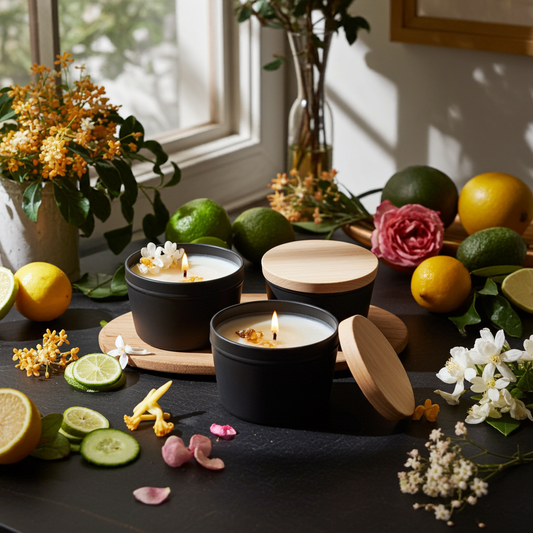 Curated Candle Set with three Scented Soy Candles in Tin - SPARX SIGNATURE TRIO