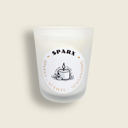 RADIANT ASCENT (YUZU) Scented Soy Candle in Frosted Glass