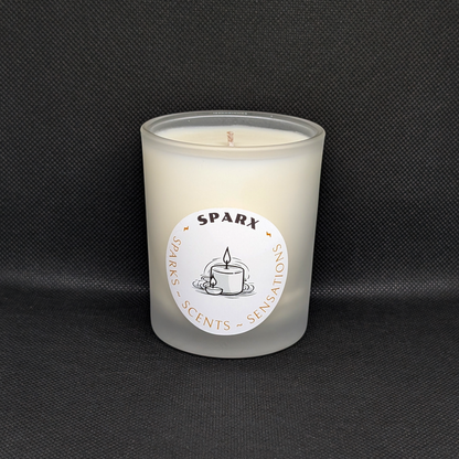 SPARX CHYPRE (TEAKWOOD) Scented Soy Candle in Frosted Glass