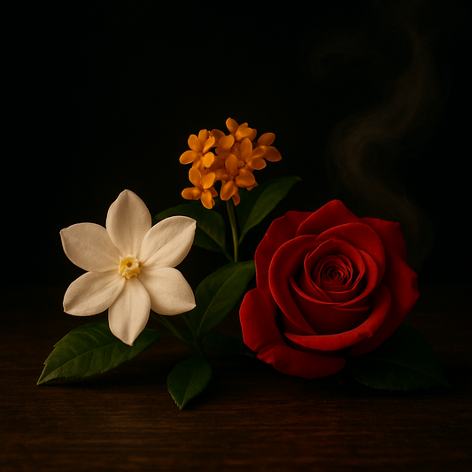 GILDED REVERIE (OSMANTHUS) Scented Soy Candle in Frosted Glass