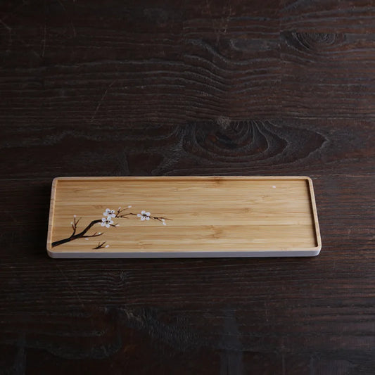 Hand Painted Dry Brewed Bamboo Candle Holders, Office and Home Accessories