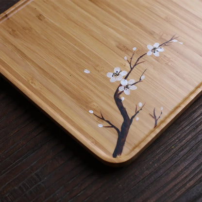 Hand Painted Dry Brewed Bamboo Candle Holders, Office and Home Accessories