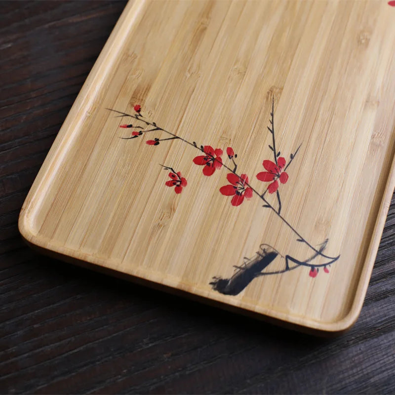 Hand Painted Dry Brewed Bamboo Candle Holders, Office and Home Accessories