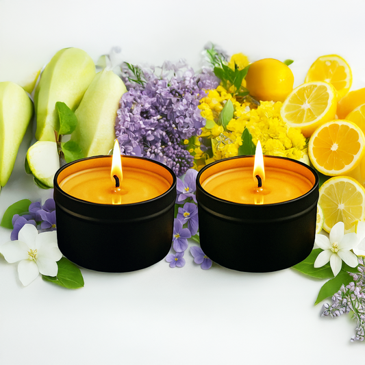 Curated Candle Set with two Scented Soy Candles in Tin - SPARX DUET SET